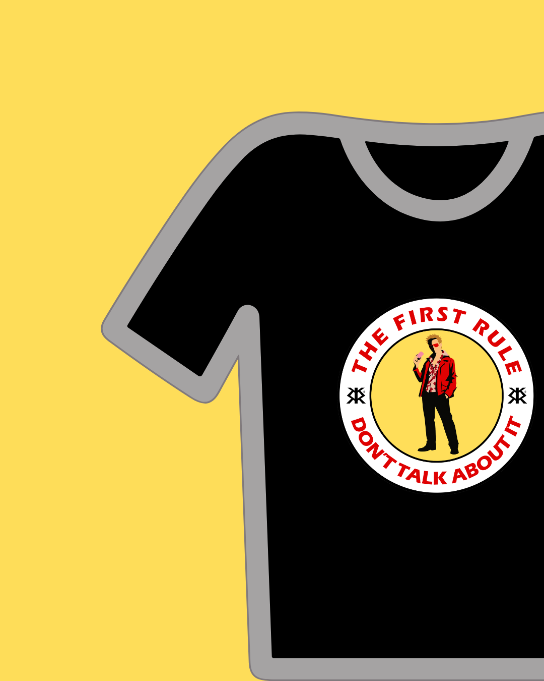 MOVIE TRIBUTE - T-SHIRT THE FIRST RULE DONT TALK ABOUT IT